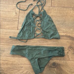 Citrine Green Bikini Set
